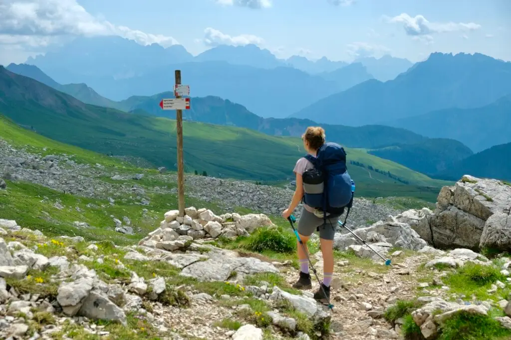 Wandelen naar Rifugio Taramelli via Passo delle Selle
