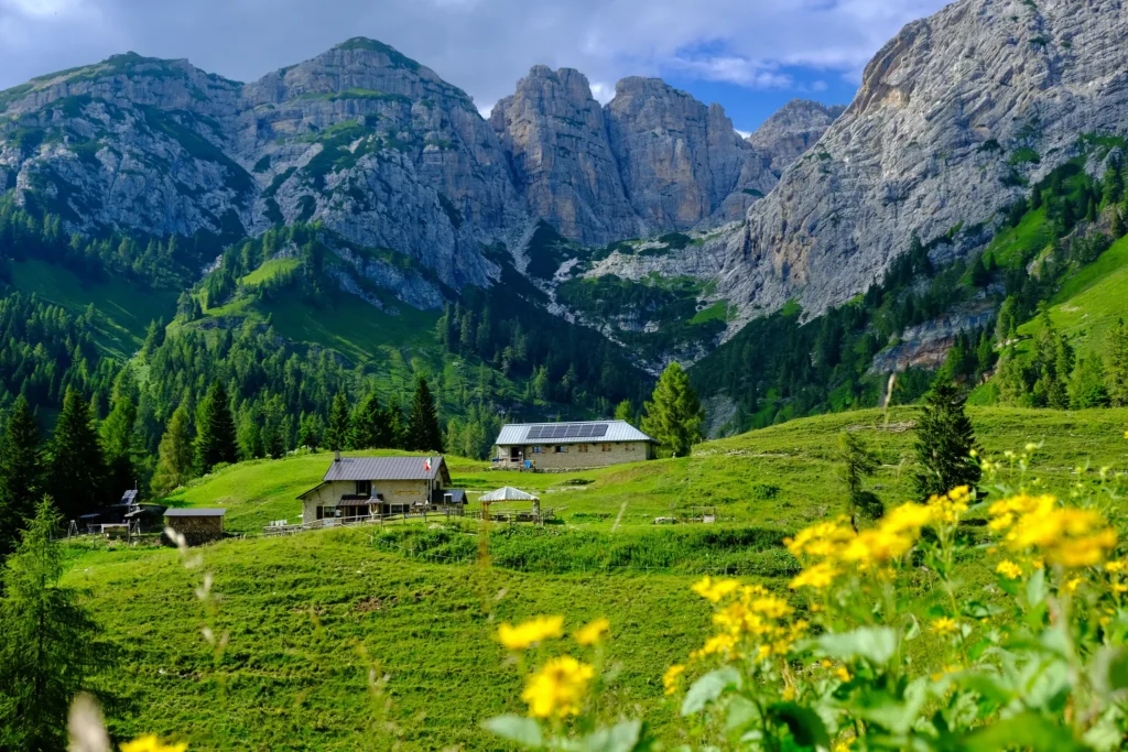 Wandelen naar Rifugio Bruno Boz in de Feltriner Dolomieten
