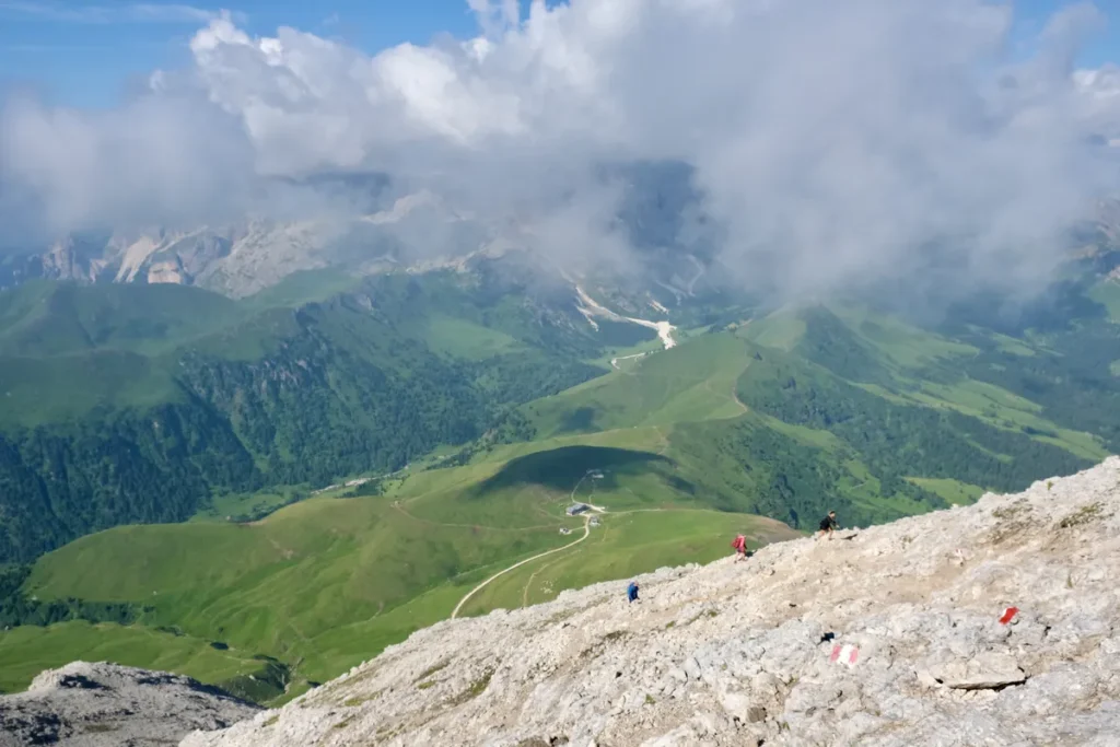 Genieten tijdens het beklimmen van de Plattkofel