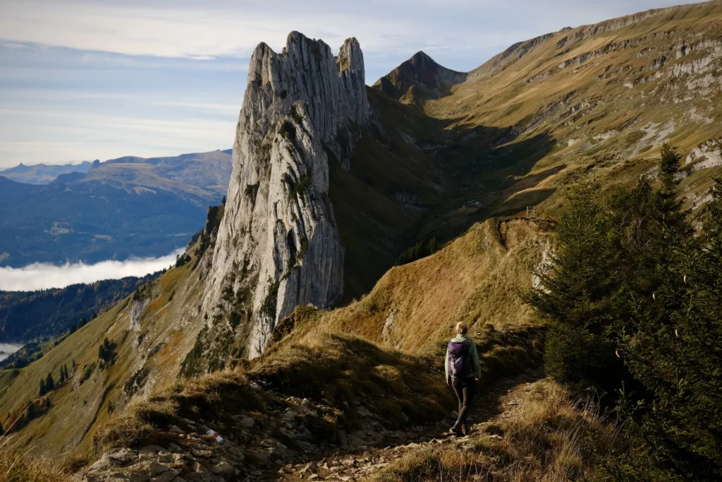 Uitzicht op de Saxer Lücke in de Appenzeller Alpen